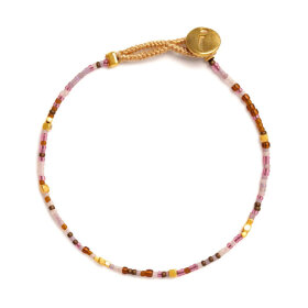 IBU JEWELS - BRACELET LULU RAINDROP MIX | MIX BROWN-ROSE