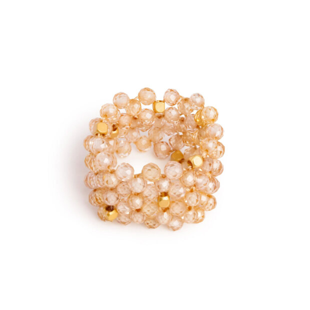 IBU JEWELS - RING BAMBI | CHAMPAGNE QUARTZ