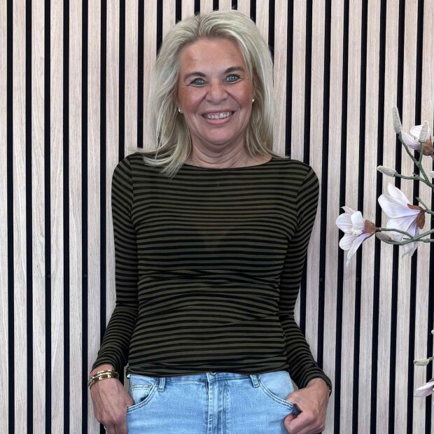 CABANA LIVING - CABANA STRIPE BLUSE | KAKI