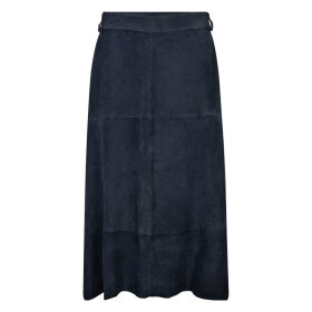 DEPECHE - ROSIE SUEDE SKIRT | OCEAN