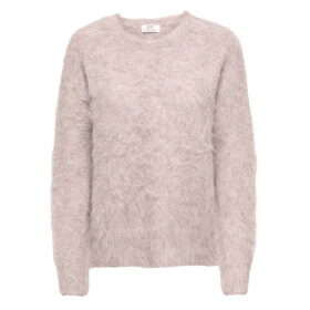 JDY - EMMY L/S O-NECK PULLOVER | SIMPLY TAUPE