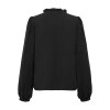 JDY - RACHEL LIFE L/S PINTUCK TOP | BLACK