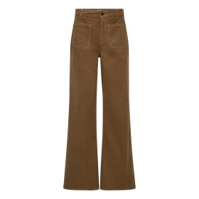 IVY COPENHAGEN - ABIGAIL 70'S JEANS BABY CORD | RUBBER BROWN
