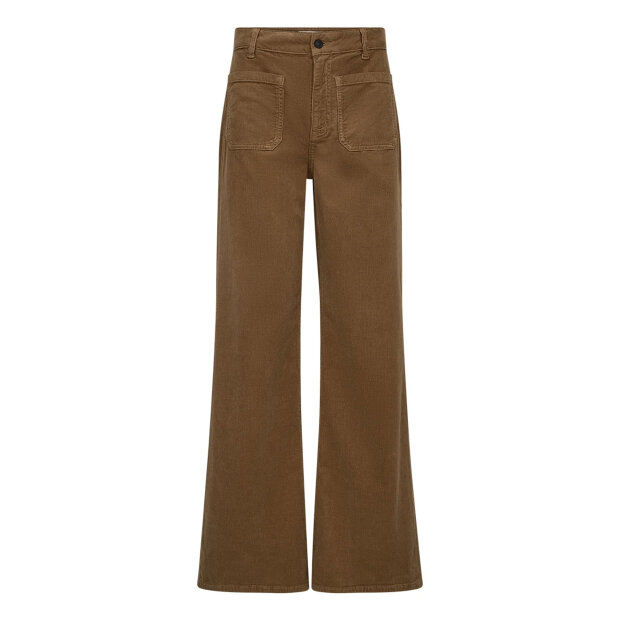 IVY COPENHAGEN - ABIGAIL 70'S JEANS BABY CORD | RUBBER BROWN