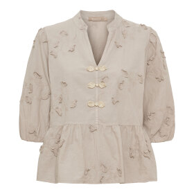 MARTA DU CHATEAU - SAFIYA BLOUSE | BEIGE