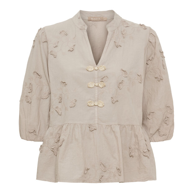 MARTA DU CHATEAU - SAFIYA BLOUSE | BEIGE
