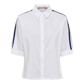 MARTA DU CHATEAU - BAMBI SHIRT | WHITE/NAVY