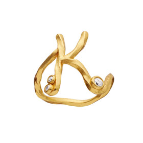 MAANESTEN - ALPHABET RING | FORGYLDT