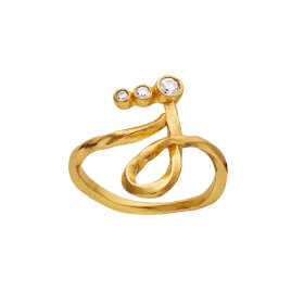 MAANESTEN - ALPHABET RING | FORGYLDT