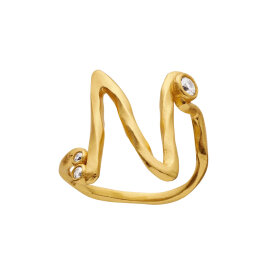 MAANESTEN - ALPHABET RING | FORGYLDT