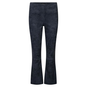 DEPECHE - AVA HW SUEDE 7/8 PANTS | OCEAN