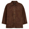 DEPECHE - TONJA SUEDE OVERSIZE SHIRT | WOOD DEPECHE - TONJA SUEDE OVERSIZE SHIRT | WOOD