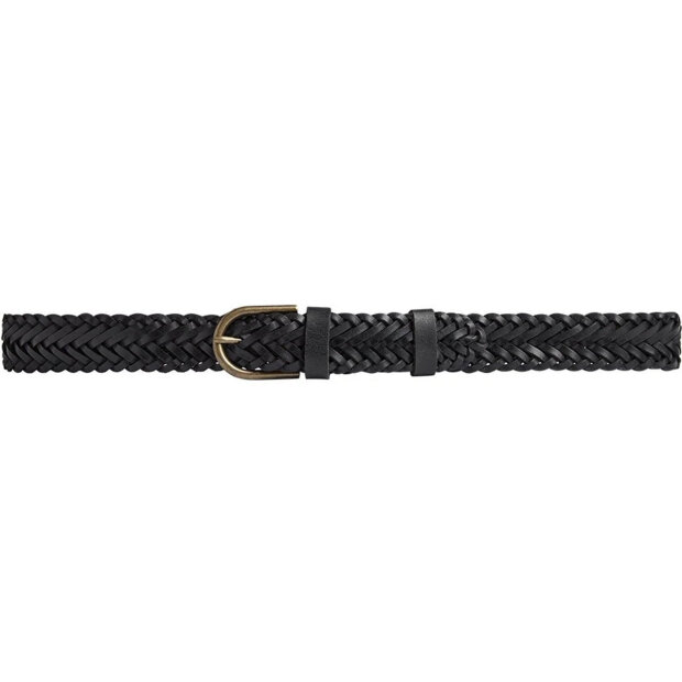 DEPECHE - JEANS BÆLTE | BLACK/BRASS