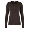 SECOND FEMALE - MATIMA O-NECK TEE | DARK BROWN SECOND FEMALE - MATIMA O-NECK TEE | DARK BROWN
