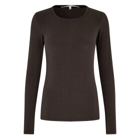 SECOND FEMALE - MATIMA O-NECK TEE | DARK BROWN