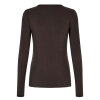 SECOND FEMALE - MATIMA O-NECK TEE | DARK BROWN SECOND FEMALE - MATIMA O-NECK TEE | DARK BROWN