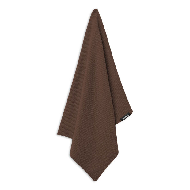 HUMDAKIN - KNITTED KITCHEN TOWEL | BISON BROWN