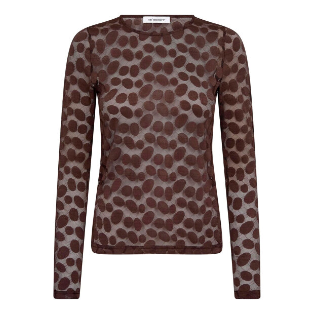 CO COUTURE - PENOLA O-NECK BLOUSE | BROWN