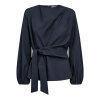 CO COUTURE - LUNA TIE BLOUSE | NAVY CO COUTURE - LUNA TIE BLOUSE | NAVY
