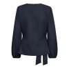 CO COUTURE - LUNA TIE BLOUSE | NAVY CO COUTURE - LUNA TIE BLOUSE | NAVY