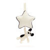 JELLYCAT - BASHFUL RUFFERTY BLACK & CREAM PUPPY MUSICAL PULL JELLYCAT - BASHFUL RUFFERTY BLACK & CREAM PUPPY MUSICAL PULL