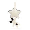 JELLYCAT - BASHFUL RUFFERTY BLACK & CREAM PUPPY MUSICAL PULL JELLYCAT - BASHFUL RUFFERTY BLACK & CREAM PUPPY MUSICAL PULL