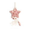 JELLYCAT - BLOSSOM CREAM BUNNY 'BERRY' MUSICAL PULL