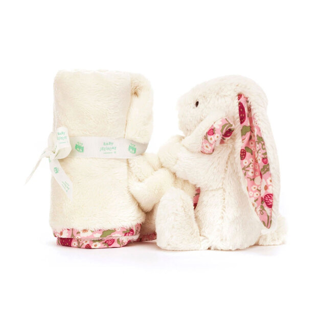 JELLYCAT - BLOSSOM CREAM BUNNY 'BERRY' SOOTHER
