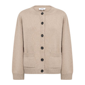 LEVETE ROOM - PERLE 9 CARDIGAN | PLAZA TAUPE