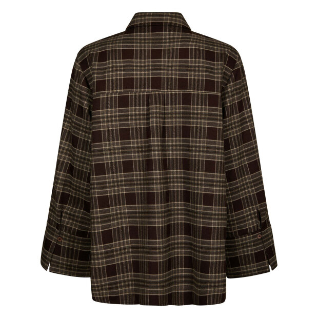 NEO NOIR - DITA FLANNEL CHECK SHIRT | BROWN