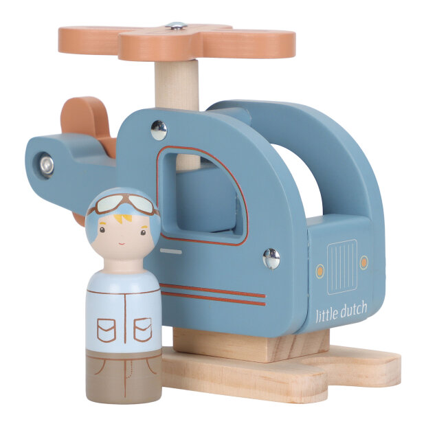 LITTLE DUTCH - HELIKOPTER M/TRÆFIGUR