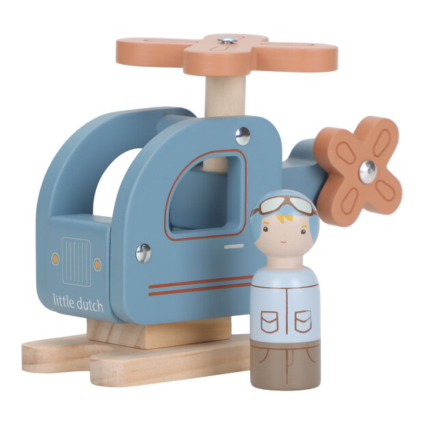 LITTLE DUTCH - HELIKOPTER M/TRÆFIGUR