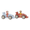 LITTLE DUTCH - RACERBILER M/TRÆK-SLIP & TRÆFIGURER