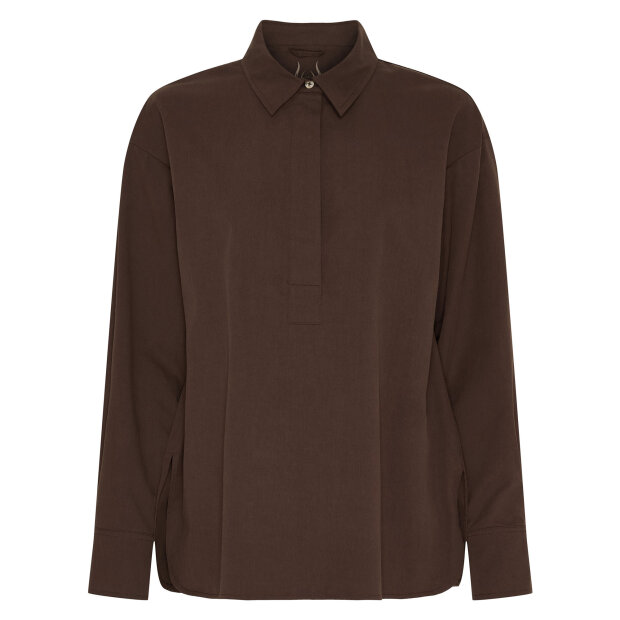 NOTYZ - MELBOURNE BLOUSE | CHOCOLATE