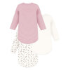 PETIT BATEAU - 3-PAK BODY LS M/RUND HALS | FLORAL/STRIB/HVID