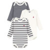 PETIT BATEAU - 3-PAK BODY LS M/RUND HALS | STRIBER PETIT BATEAU - 3-PAK BODY LS M/RUND HALS | STRIBER