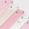 PETIT BATEAU - 5- PAK BODY M/SKRÅLUK GAVEÆSKE | MULTI ROSA PETIT BATEAU - 5- PAK BODY M/SKRÅLUK GAVEÆSKE | MULTI ROSA