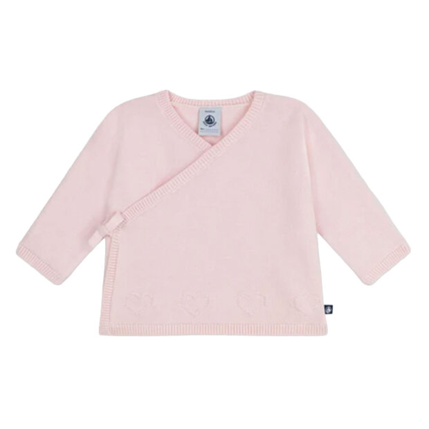 PETIT BATEAU - WRAPOVER CARDIGAN ULD/BOMULD | BARELY