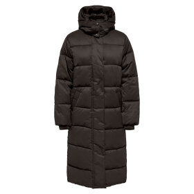 JDY - MAJA LONG PADDED JACKET | CHOCOLATE TORTE