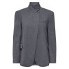 JDY - VALERIE HIGH NECK BLAZER | DARK GREY MELANGE JDY - VALERIE HIGH NECK BLAZER | DARK GREY MELANGE