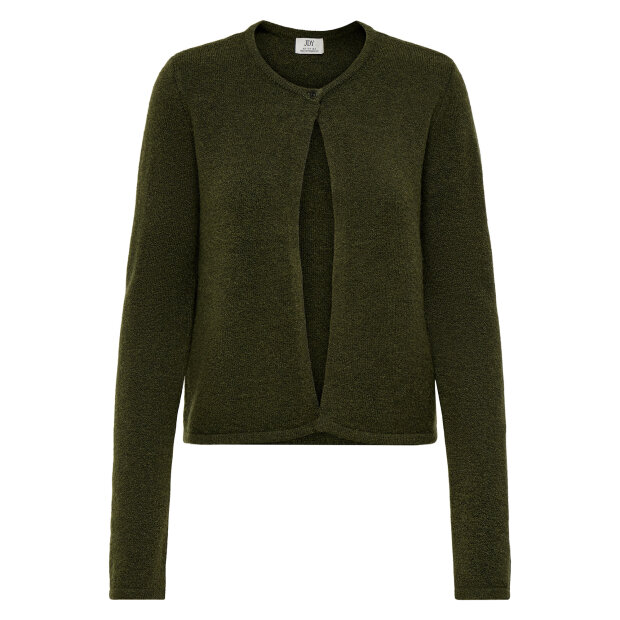 JDY - RUE L/S ONEBUTTON CARDIGAN | DARK OLIVE