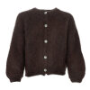 BLACK COLOUR - BJOERK KNIT CARDIGAN | COFFEE BLACK COLOUR - BJOERK KNIT CARDIGAN | COFFEE