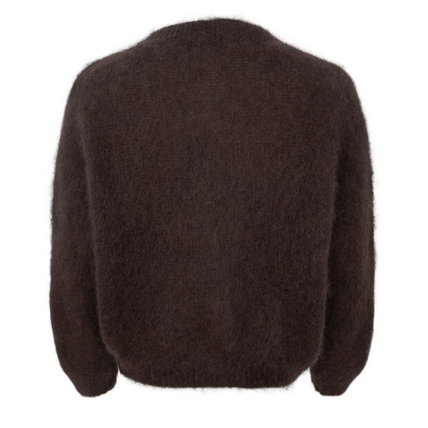 BLACK COLOUR - BJOERK KNIT CARDIGAN | COFFEE