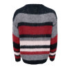 BLACK COLOUR - LINA STRIPED JUMPER | WINE BLACK COLOUR - LINA STRIPED JUMPER | WINE