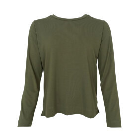 BLACK COLOUR - MAY LS TEE | ARMY