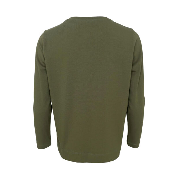 BLACK COLOUR - MAY LS TEE | ARMY