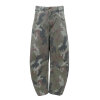 BLACK COLOUR - AILA BARREL PANTS | ARMY CAMOUFLAGE BLACK COLOUR - AILA BARREL PANTS | ARMY CAMOUFLAGE