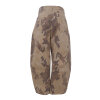 BLACK COLOUR - AILA BARREL PANTS | BROWN CAMOUFLAGE BLACK COLOUR - AILA BARREL PANTS | BROWN CAMOUFLAGE