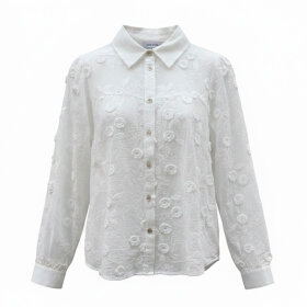 CONTINUE COPENHAGEN - MINNA LONG SLEVE SKJORTE | WHITE