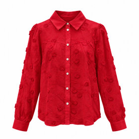 CONTINUE COPENHAGEN - MINNA LONG SLEVE SKJORTE | RED